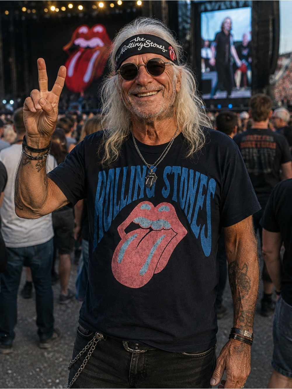 Rolling Stones Graphic Tee NWT Large